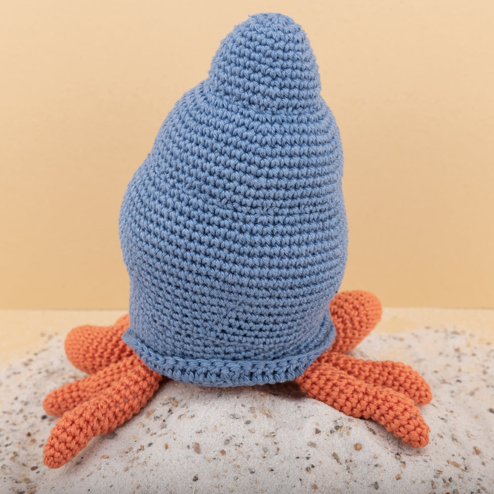 Brendan the hermit crab — gemaakt met Yarn and Colors Brendan the Hermit Crab Haakpakket (4)