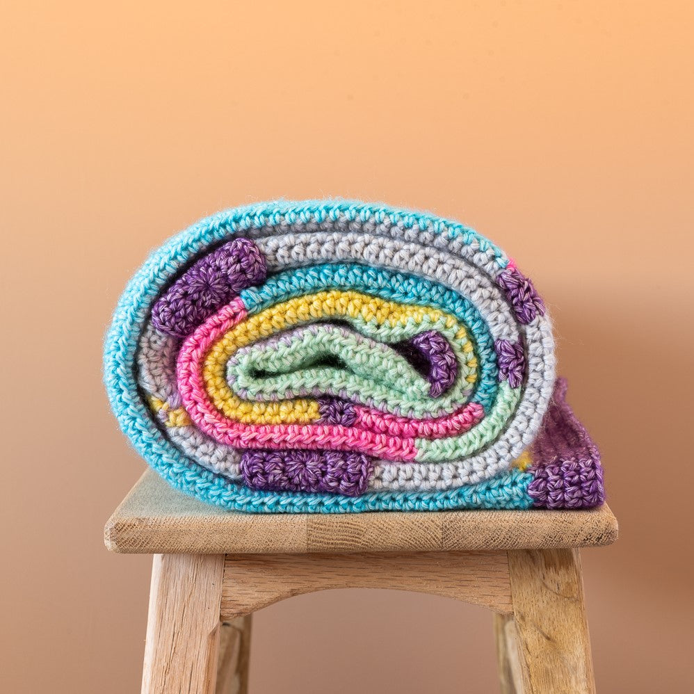 Yarn and colors mosaic window blanket haakpakket — gemaakt met Yarn and Colors Charming