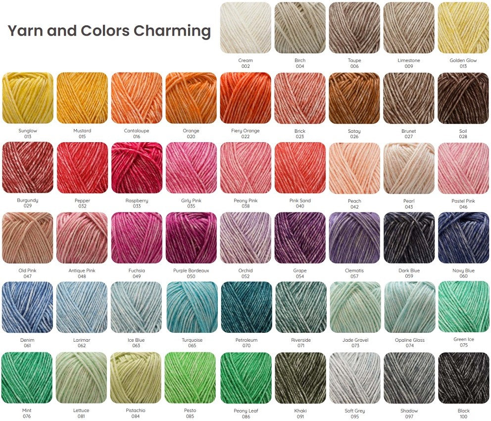 Charming — gemaakt met Yarn and Colors Charming alle kleuren pakket