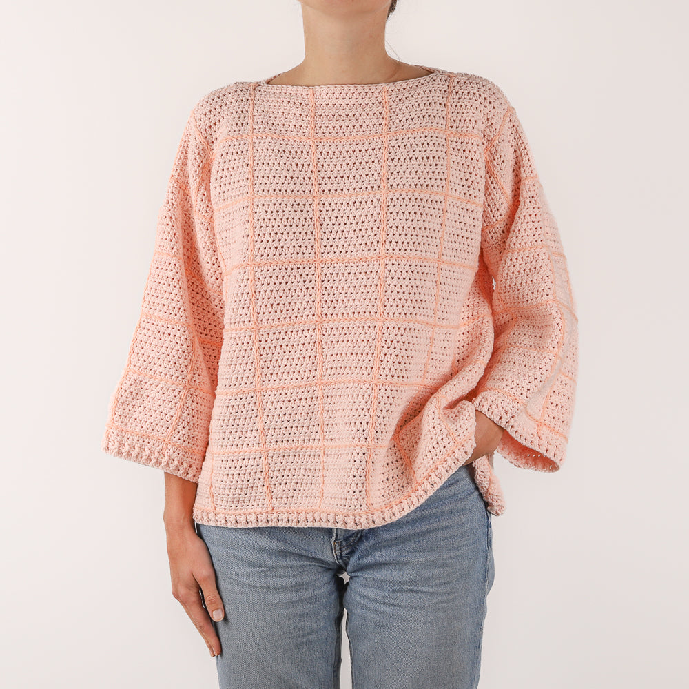 Yarn and Colors Checkered Sweater Haakpatroon (3)
