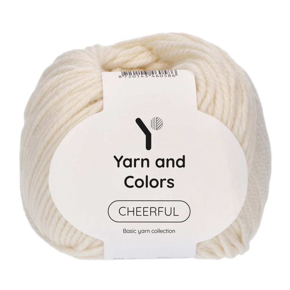Yarn and Colors Cheerful 002 Cream - bol garen in deze kleur