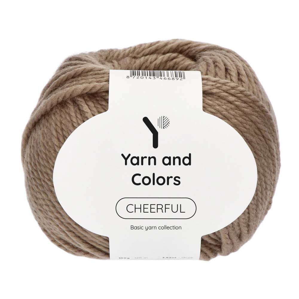 Yarn and Colors Cheerful 006 Taupe - bol garen in deze kleur