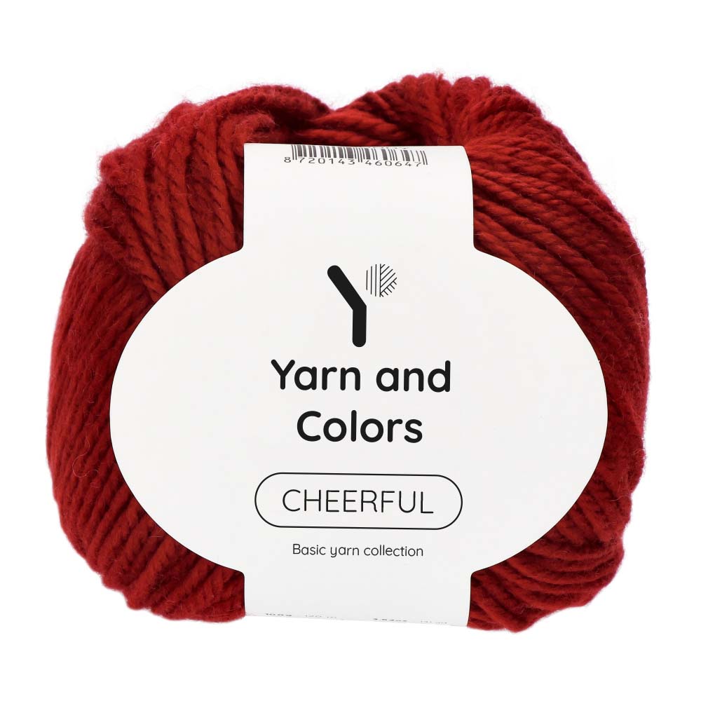 Yarn and Colors Cheerful 029 Burgundy - bol garen in deze kleur