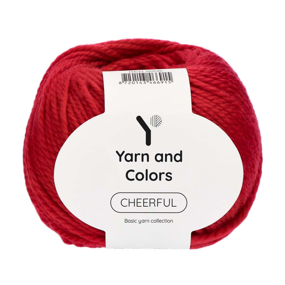 Yarn and Colors Cheerful 030 Red Wine - bol garen in deze kleur