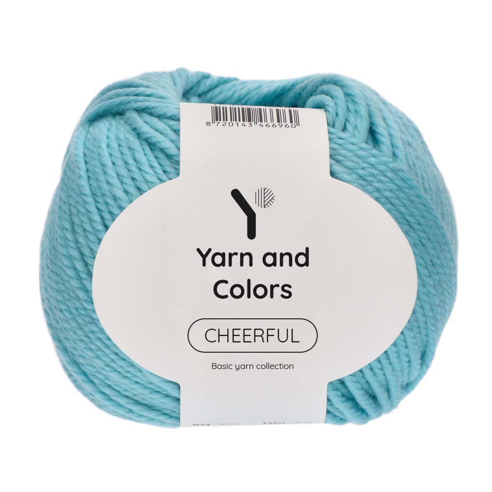 Yarn and Colors Cheerful 064 Nordic Blue - bol garen in deze kleur