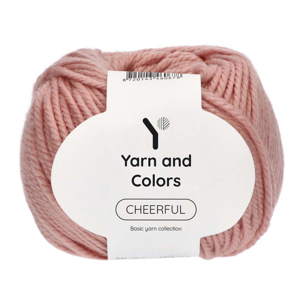 Yarn and Colors Cheerful 101 Rosé - bol garen in deze kleur