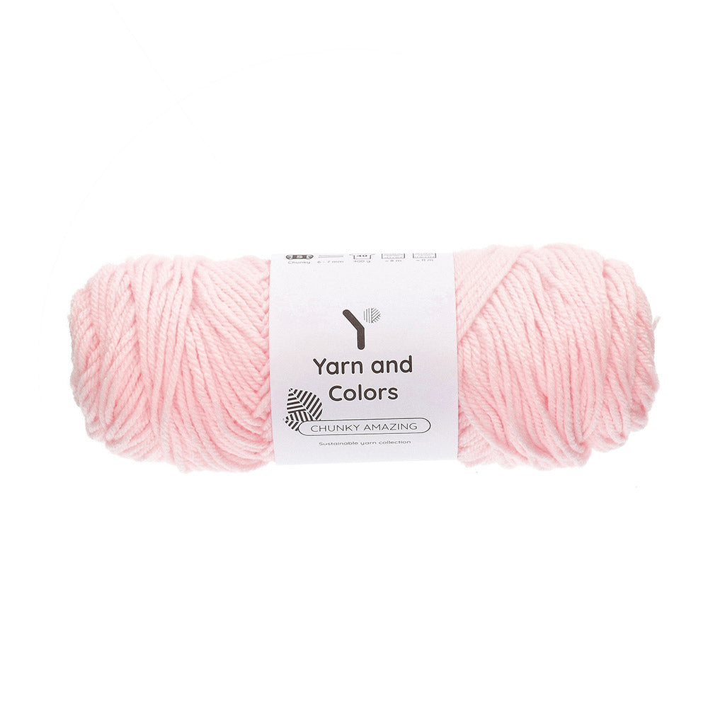 Yarn and Colors Chunky Amazing 044 Light Pink - bol garen in deze kleur