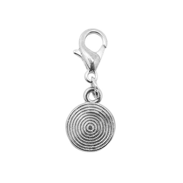 Yarn and colorse charm zilver cirkle — gemaakt met Yarn and Colors Circle Charm