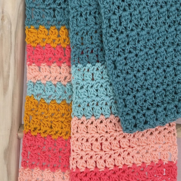 Colorful scarf — gemaakt met Yarn and Colors Colorful Scarf Booklet (6)