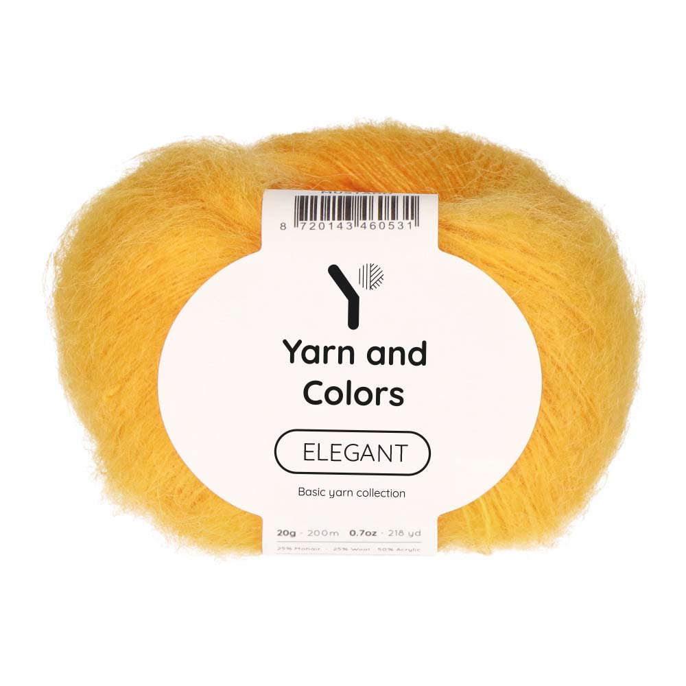 Yarn and Colors Elegant 015 Mustard - bol garen in deze kleur