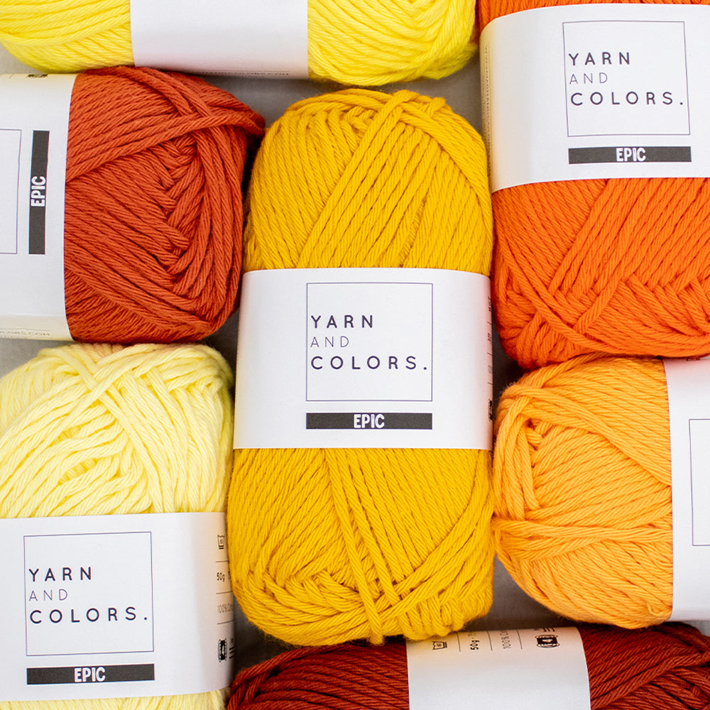 Geel — sfeerbeeld met Yarn and Colors Epic