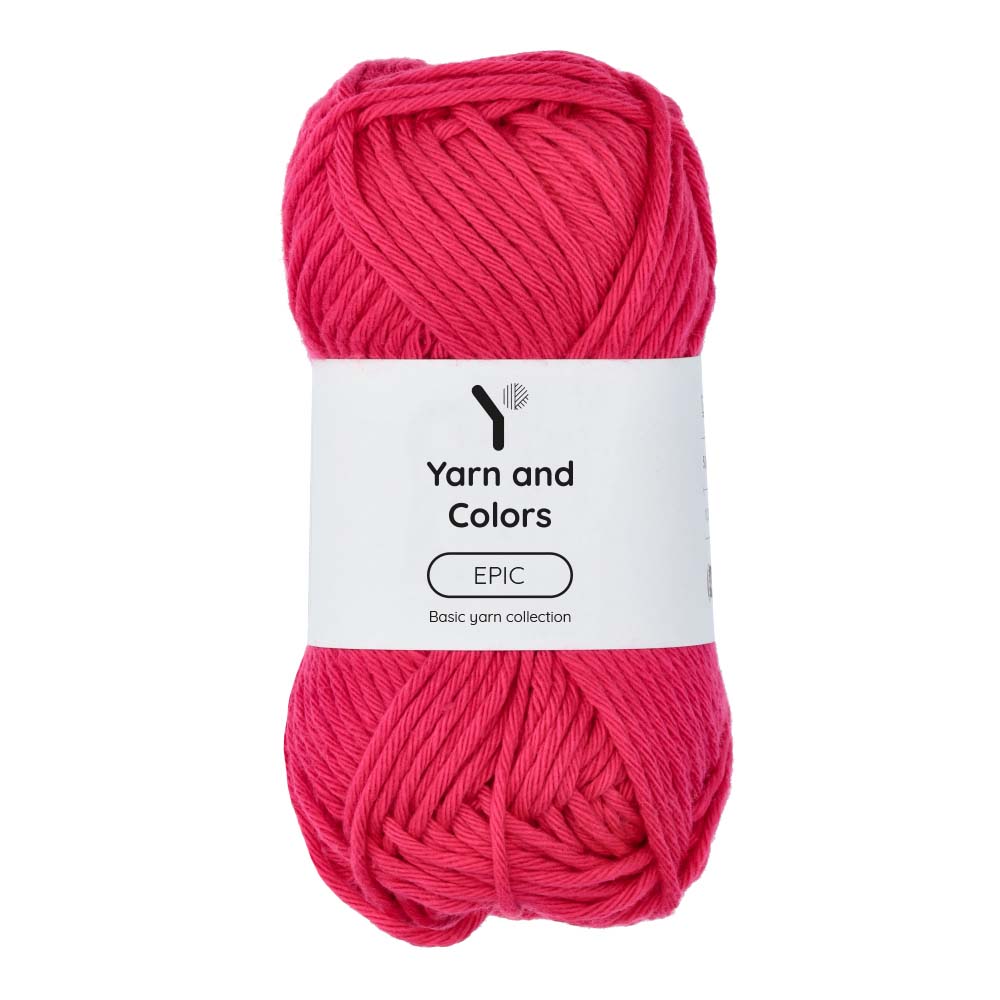 Yarn and Colors Epic 033 Raspberry - bol garen in deze kleur