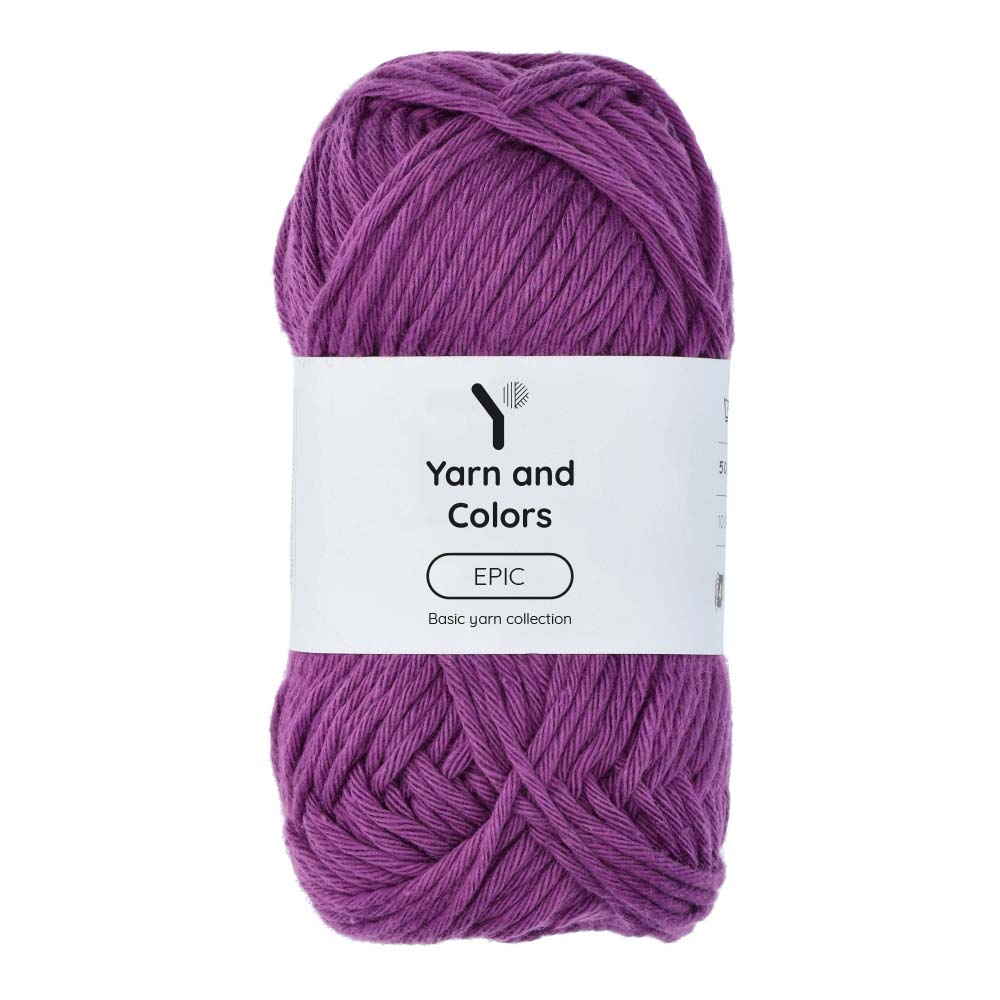 Yarn and Colors Epic 054 Grape - bol garen in deze kleur