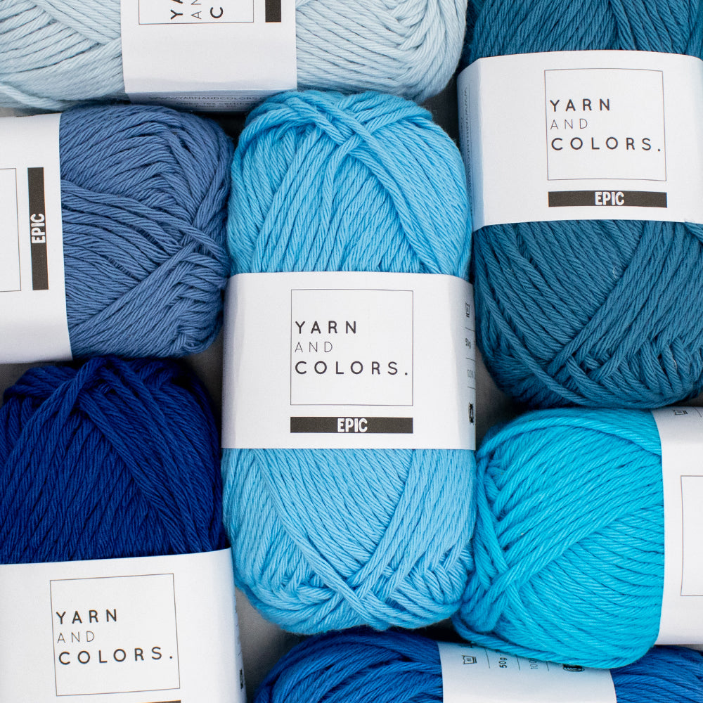 Blauw — sfeerbeeld met Yarn and Colors Epic