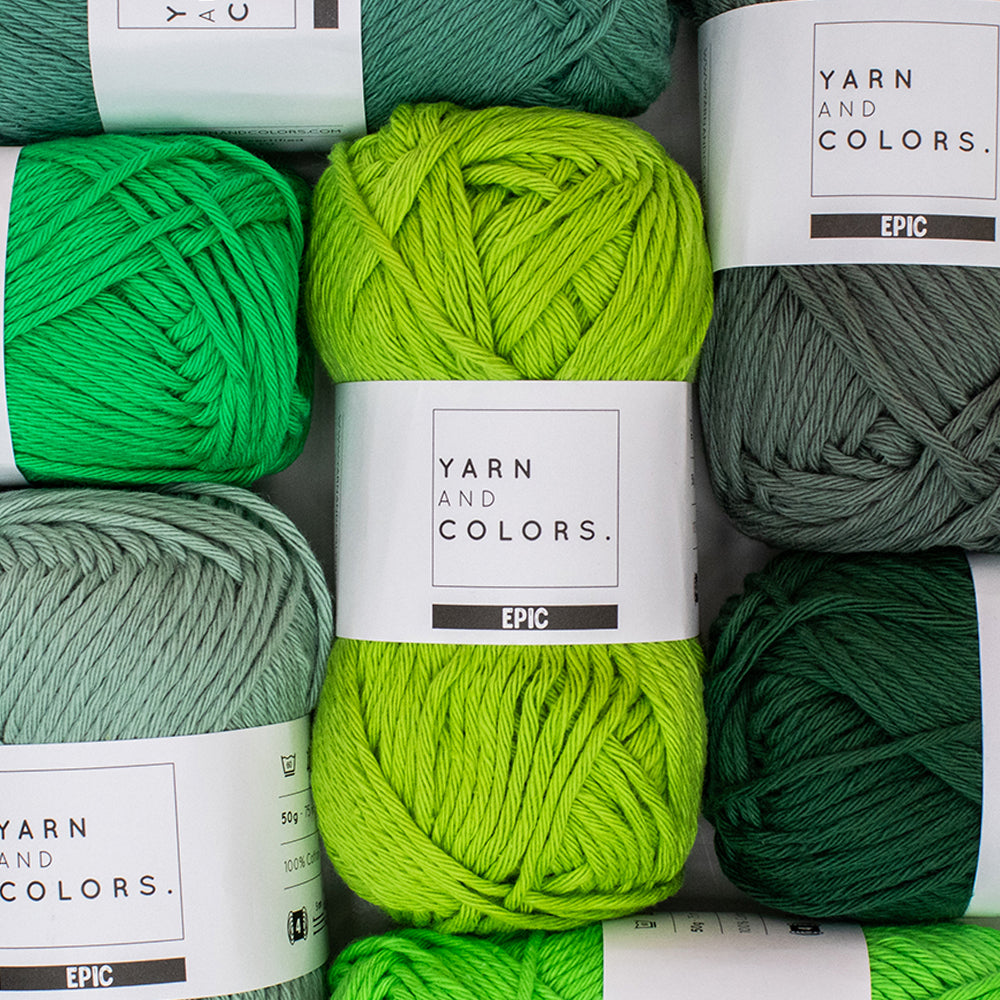 Groen — sfeerbeeld met Yarn and Colors Epic