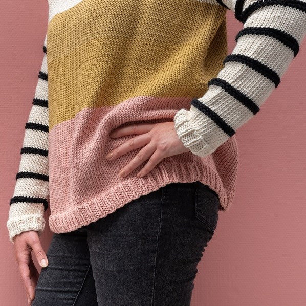Jumper color block — gemaakt met Yarn and Colors Epic