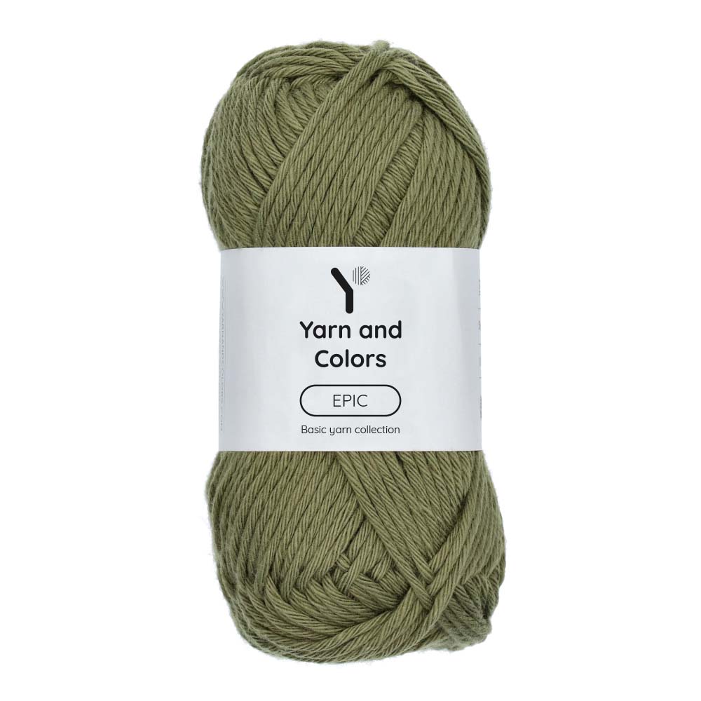 Yarn and Colors Epic 090 Olive - bol garen in deze kleur