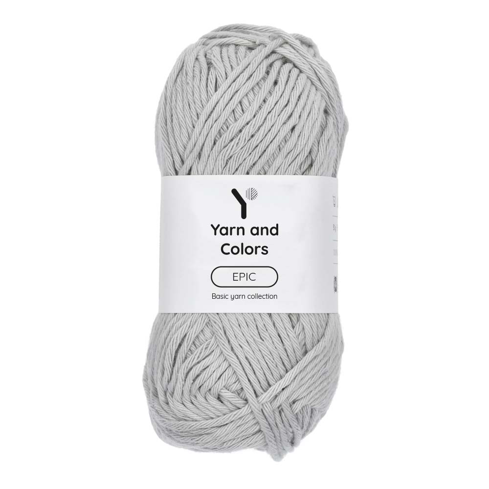 Yarn and Colors Epic 094 Silver - bol garen in deze kleur