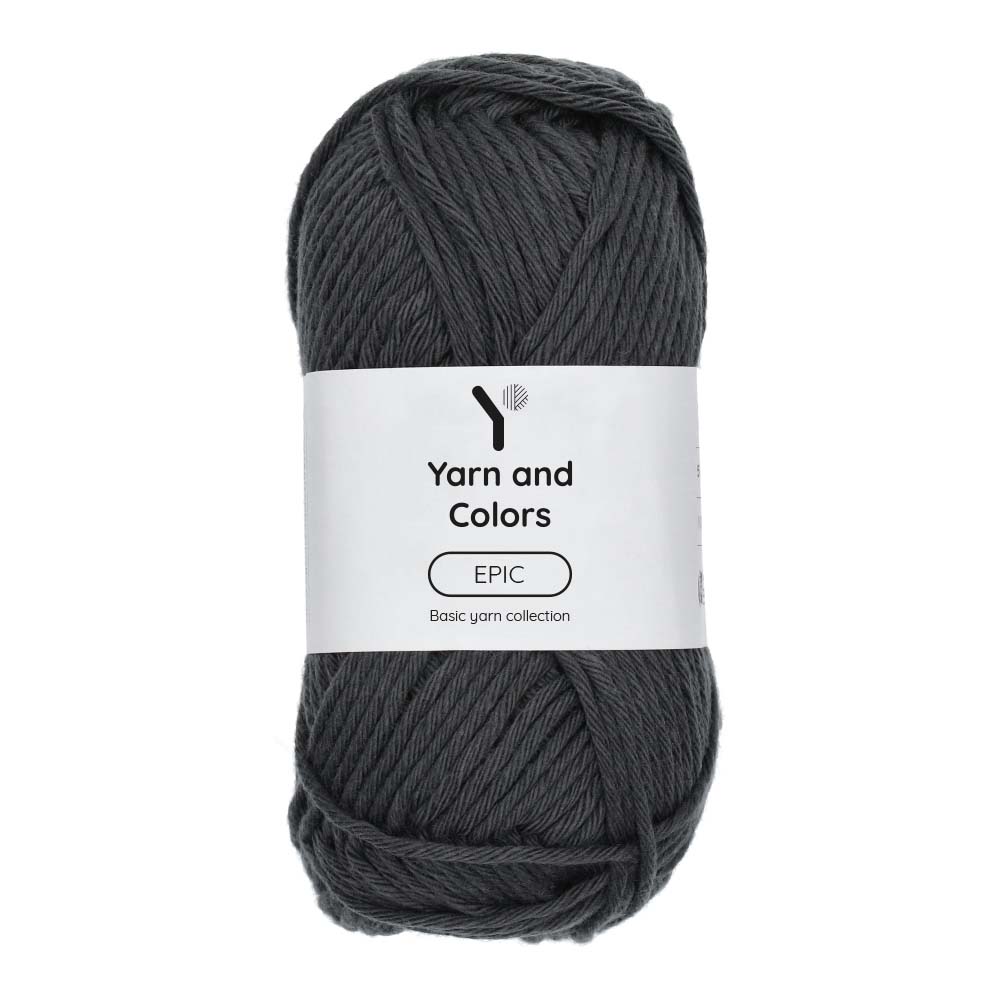 Yarn and Colors Epic 099 Anthracite - bol garen in deze kleur