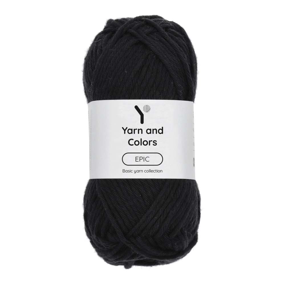 Yarn and Colors Epic 100 Black - bol garen in deze kleur