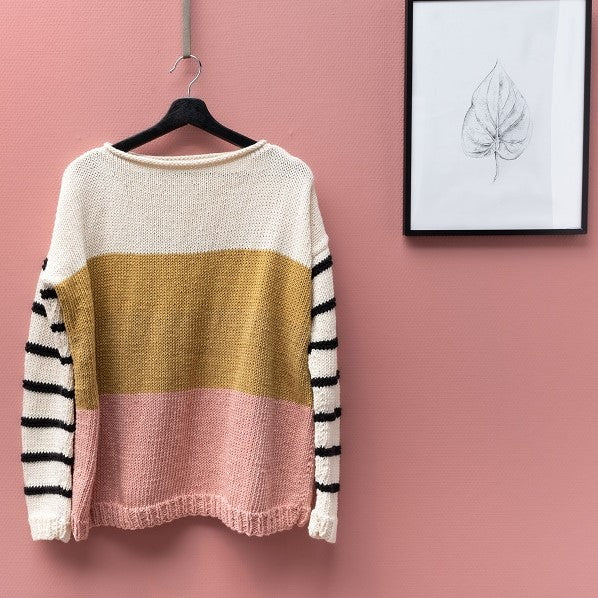 Breipatroon yarn and colors striped jumper color block — gemaakt met Yarn and Colors Epic