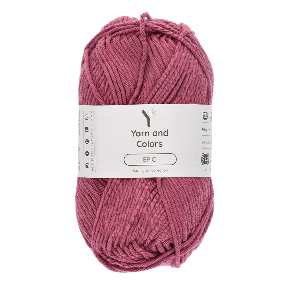 Yarn and Colors Epic 114 Mauve - bol garen in deze kleur
