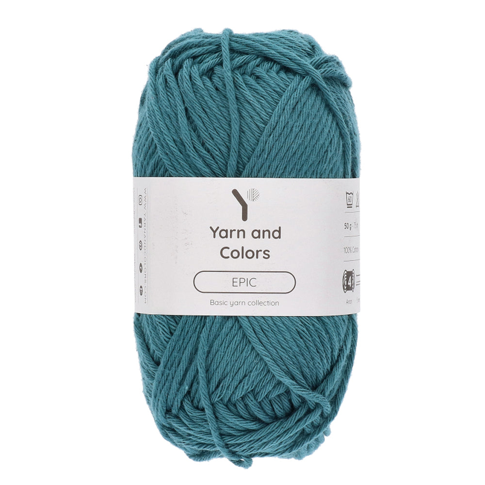 Yarn and Colors Epic 116 Teal - bol garen in deze kleur