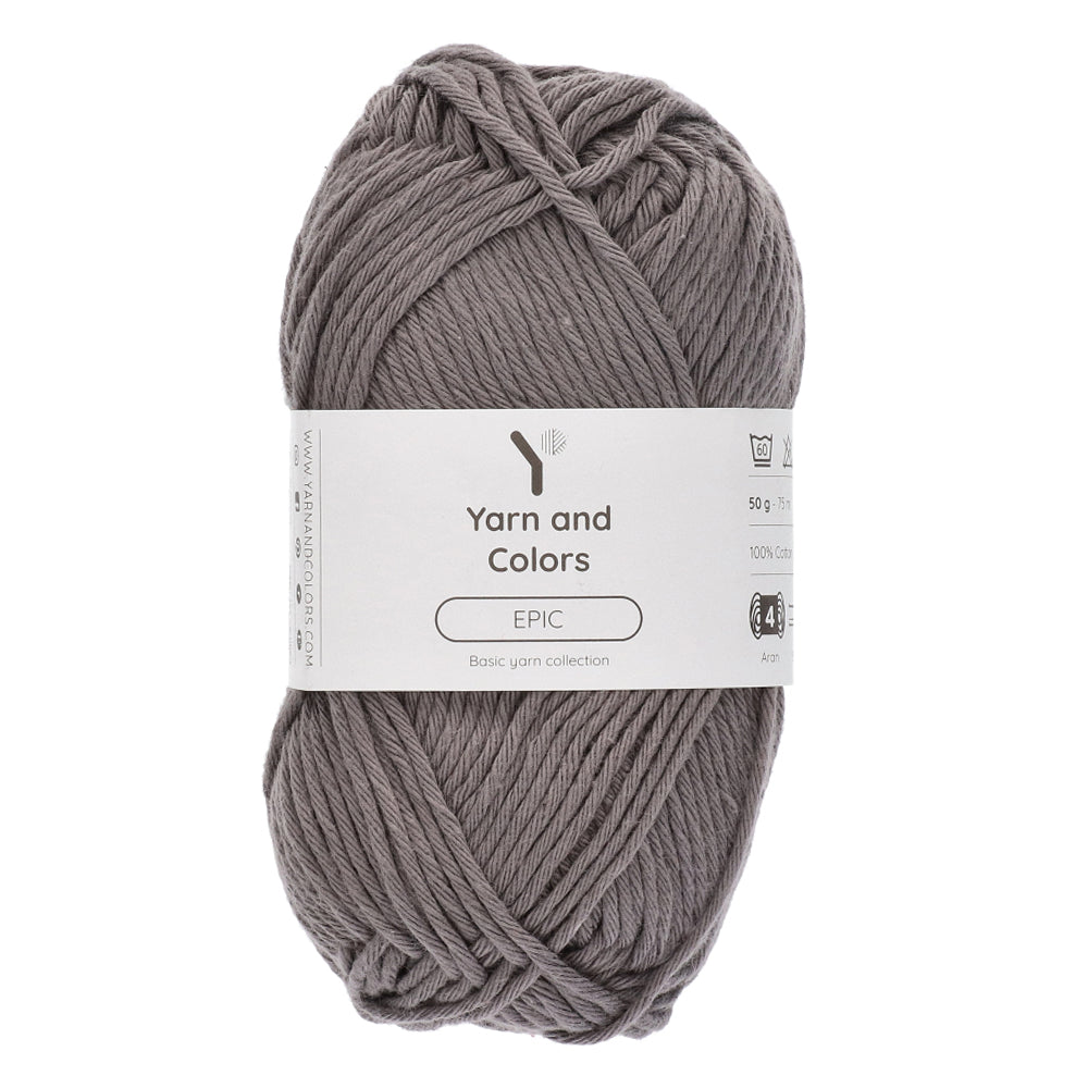 Yarn and Colors Epic 125 Titanium - bol garen in deze kleur