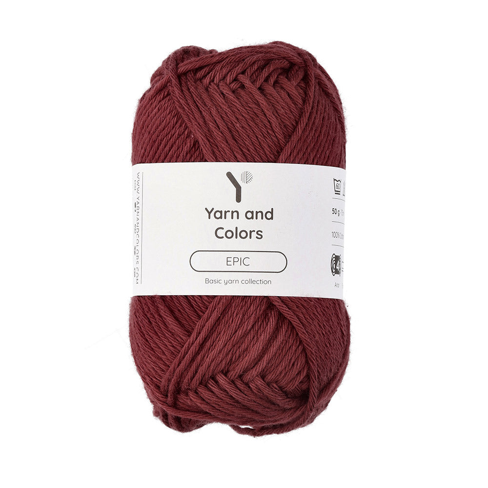 Yarn and Colors Epic 131 Merlot - bol garen in deze kleur