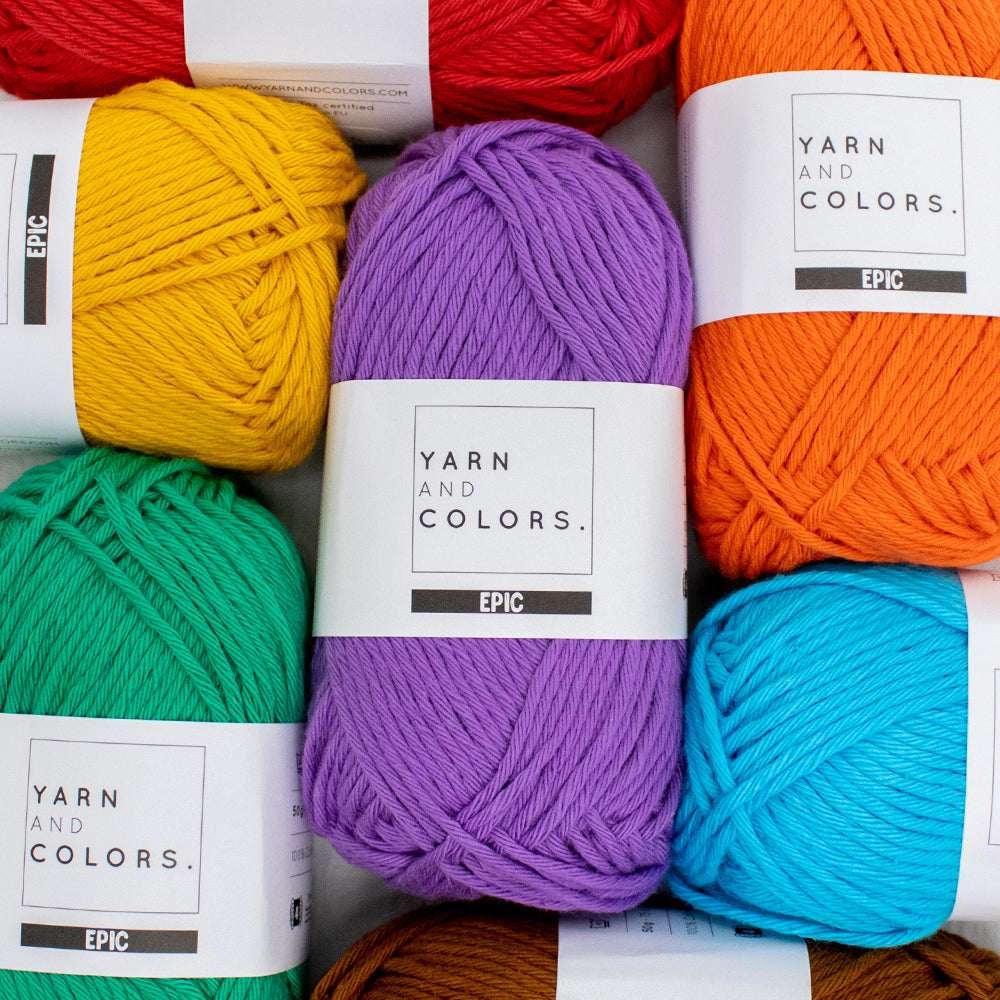 Kleur — sfeerbeeld met Yarn and Colors Epic Alle kleuren pakket