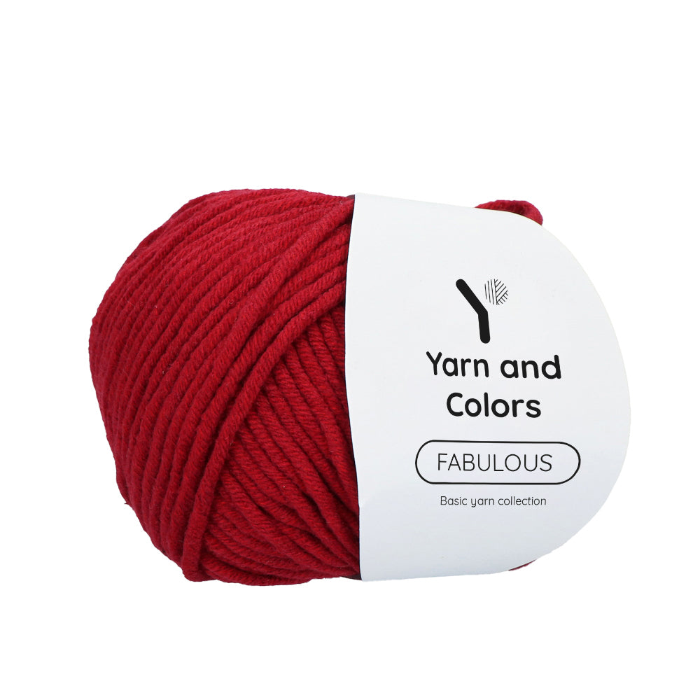 Yarn and Colors Fabulous 029 Burgundy - bol garen in deze kleur
