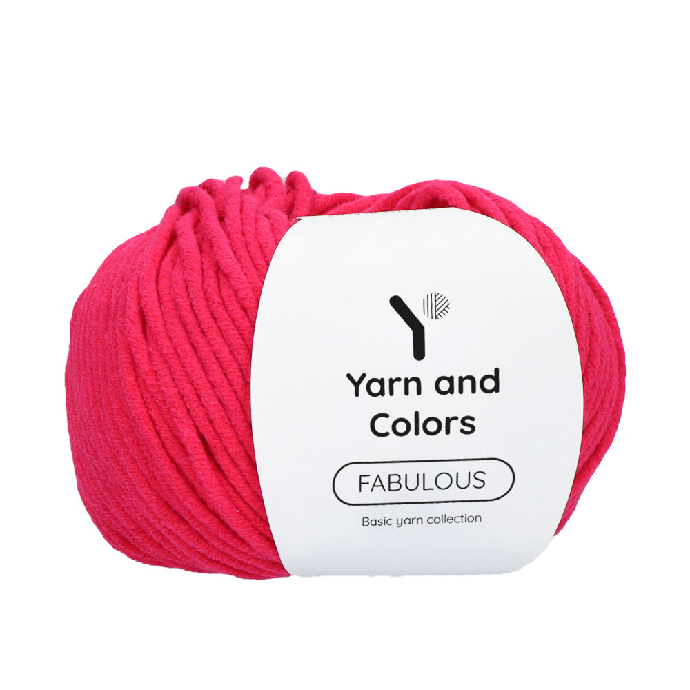 Yarn and Colors Fabulous 033 Raspberry - bol garen in deze kleur