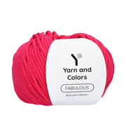 Yarn and Colors Fabulous 033 Raspberry - bol garen in deze kleur
