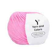 Yarn and Colors Fabulous 037 Cotton Candy - bol garen in deze kleur
