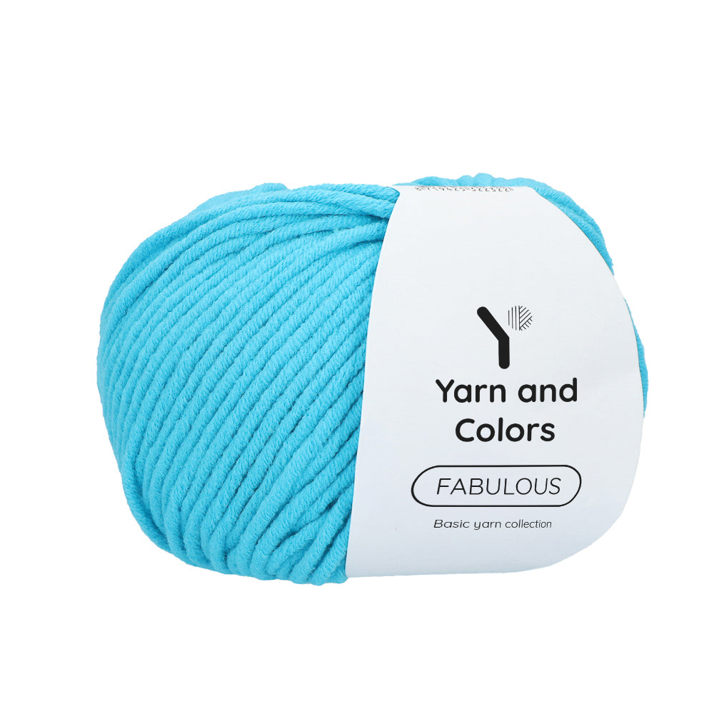 Yarn and Colors Fabulous 065 Turquoise - bol garen in deze kleur