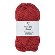 Yarn and Colors Favorite 029 Burgundy - bol garen in deze kleur