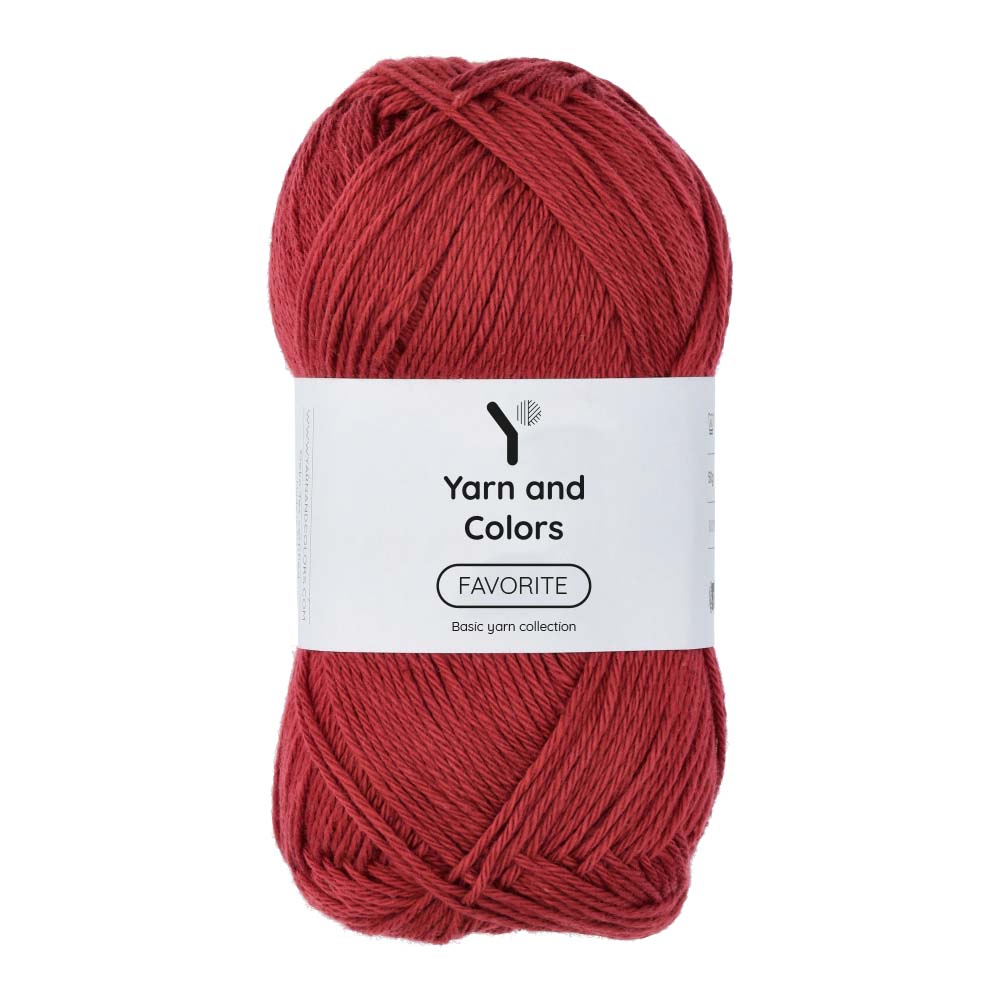Yarn and Colors Favorite 029 Burgundy - bol garen in deze kleur