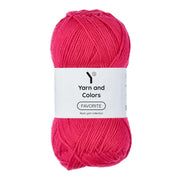 Yarn and Colors Favorite 033 Raspberry - bol garen in deze kleur