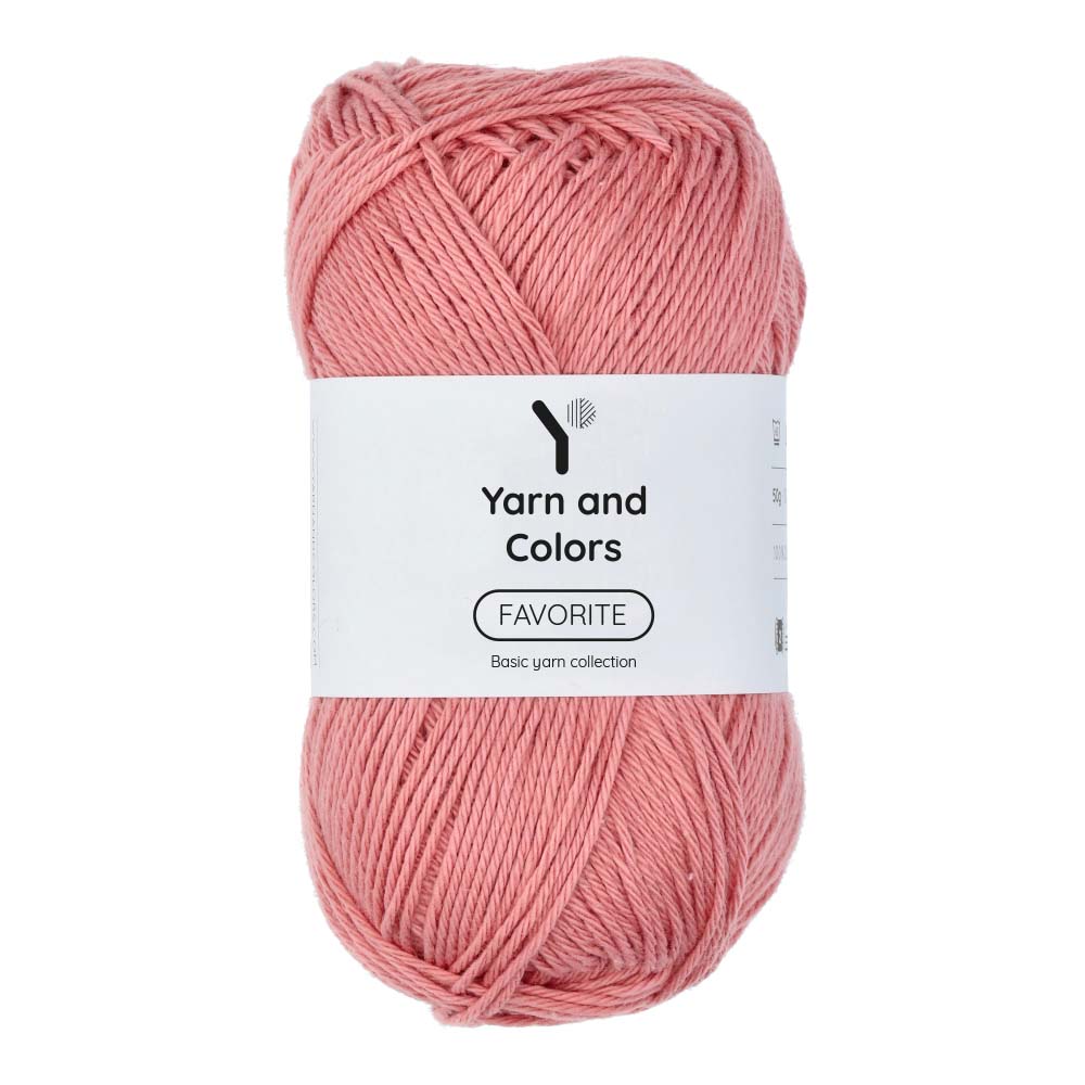 Yarn and Colors Favorite 047 Old Pink - bol garen in deze kleur