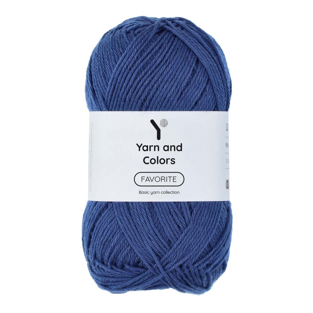 Yarn and Colors Favorite 060 Navy Blue - bol garen in deze kleur
