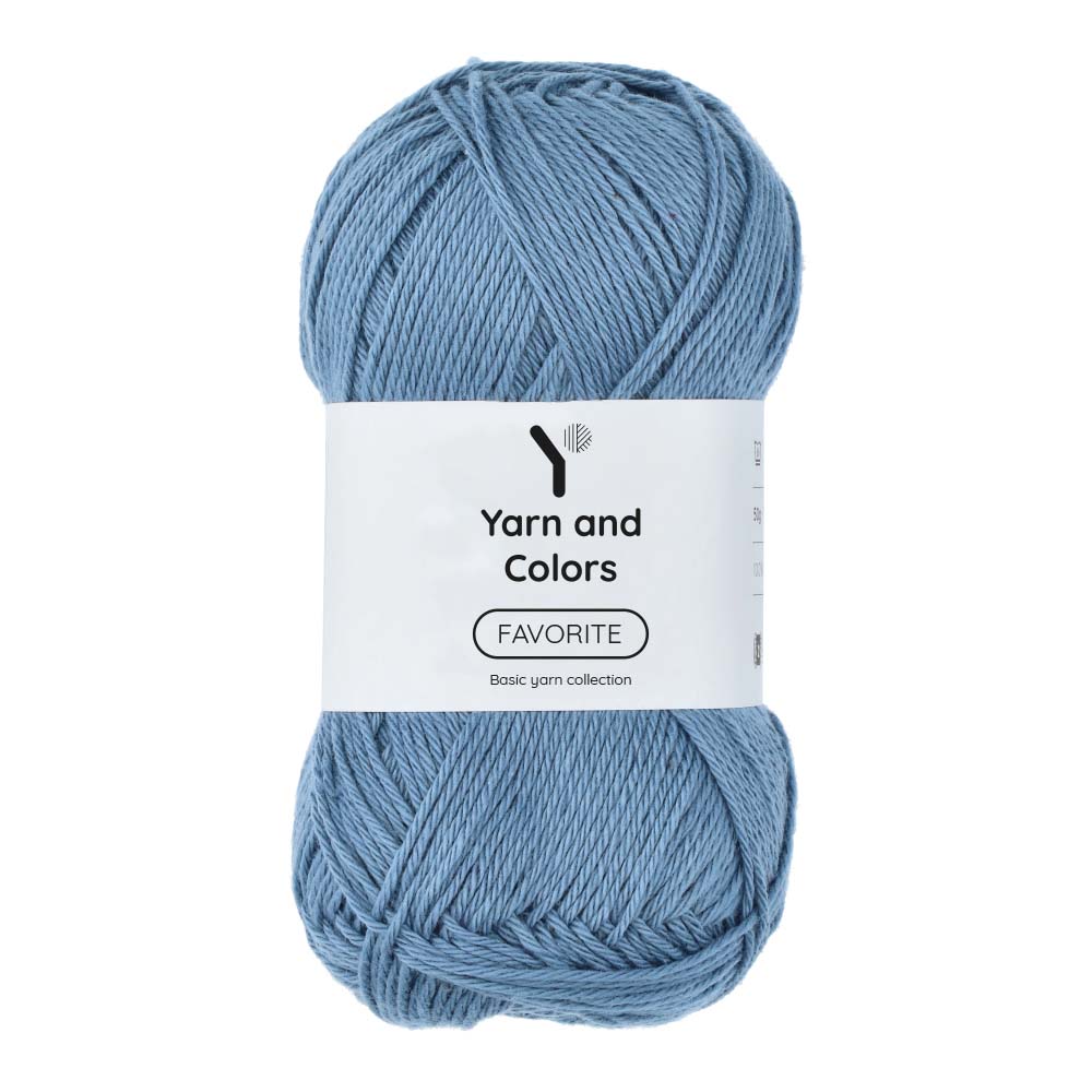 Yarn and Colors Favorite 061 Denim - bol garen in deze kleur