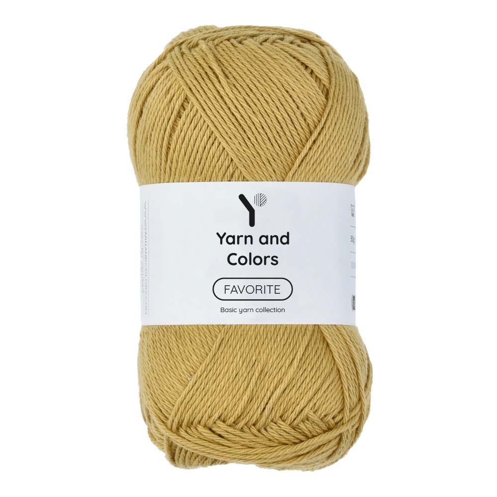 Yarn and Colors Favorite 089 Gold - bol garen in deze kleur