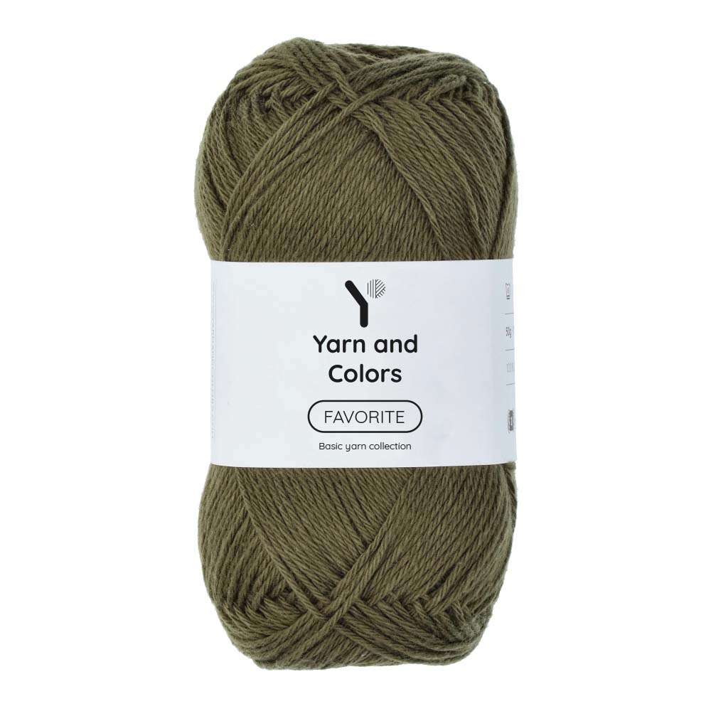 Yarn and Colors Favorite 091 Khaki - bol garen in deze kleur