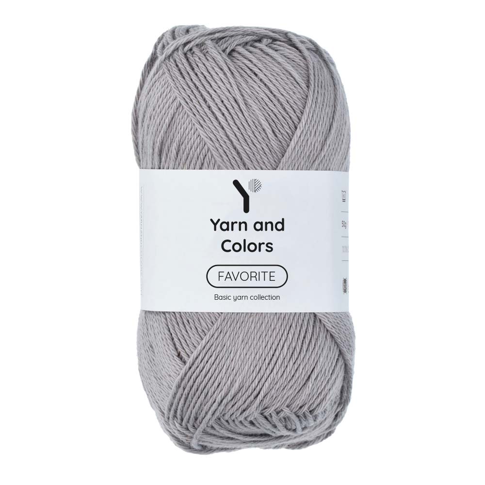 Yarn and Colors Favorite 096 Shark Grey - bol garen in deze kleur