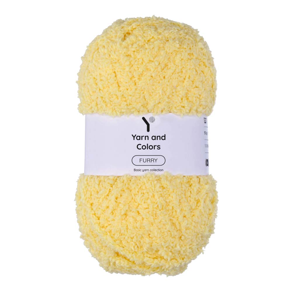 Yarn and Colors Furry 010 Vanilla - bol garen in deze kleur