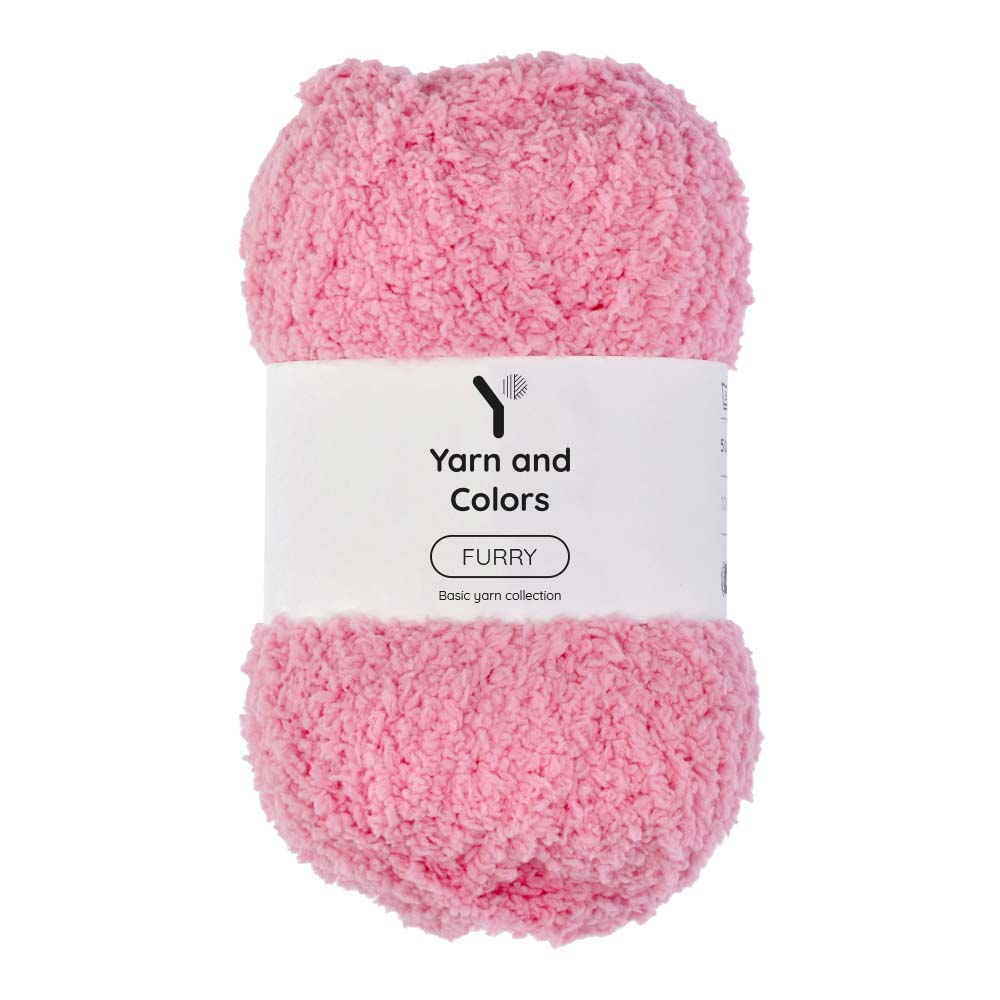 Yarn and Colors Furry 037 Cotton Candy - bol garen in deze kleur