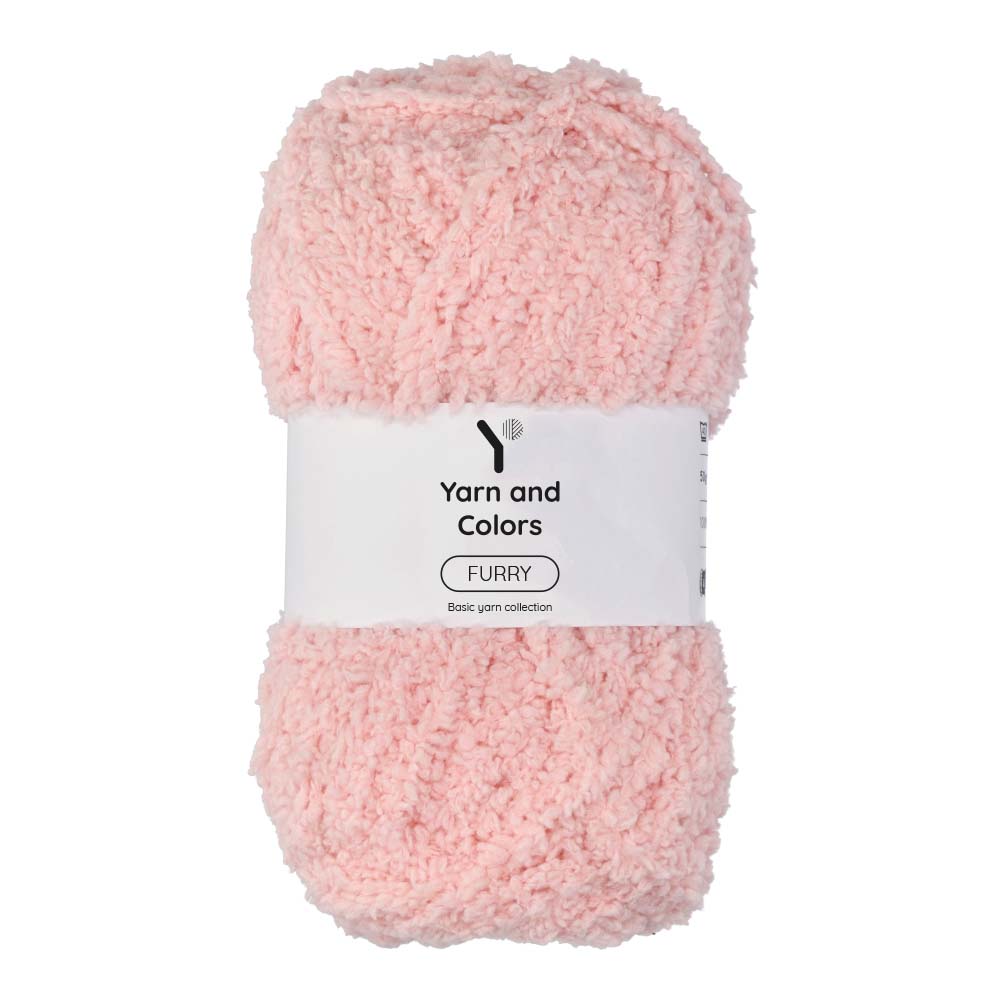 Yarn and Colors Furry 046 Pastel Pink - bol garen in deze kleur