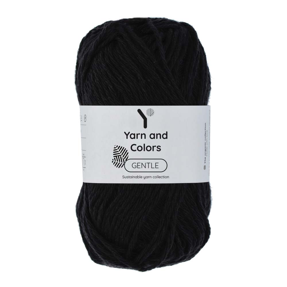 Yarn and Colors Gentle 100 Black - bol garen in deze kleur