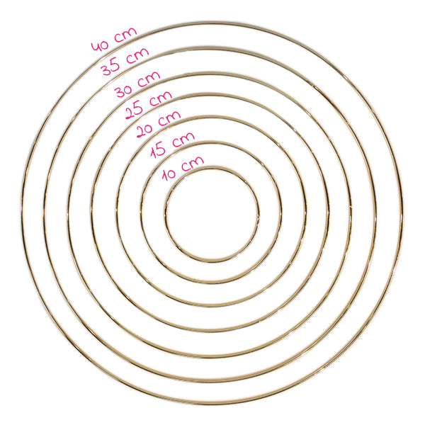 Yarn and Colors Gold Metalen Ring 35 cm