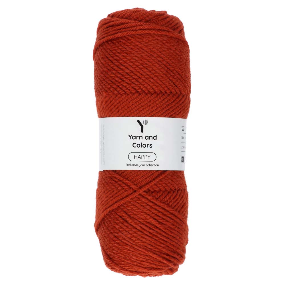 Yarn and Colors Happy 024 Chestnut - bol garen in deze kleur